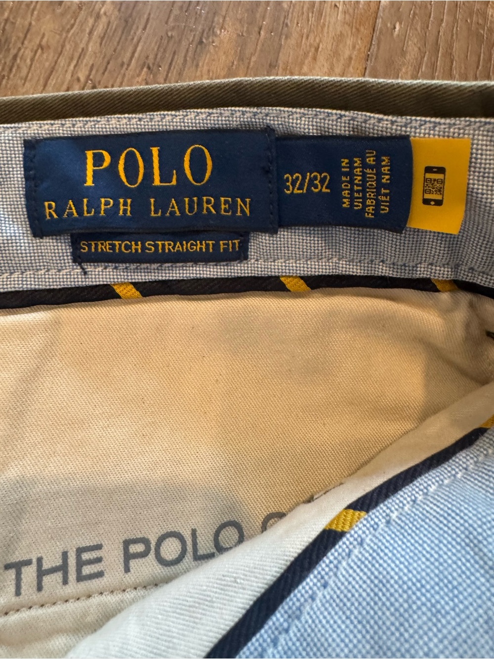 Polo Ralph Lauren The Polo Chino Pant Green Stretch Straight Classic Fit - 32x32 - Picture 5 of 11